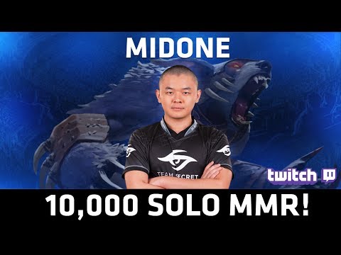 Dota 2 | Team Secret - MidOne 10,000 (10k) Solo MMR! | Twitch Stream