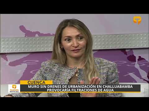 Muro sin drenes de urbanización en Challuabamba provocaría filtraciones de agua