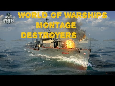 World of Warships: Destroyers kills Montage