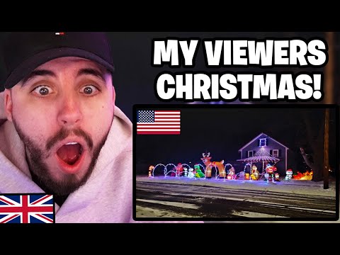 Reacting to my AMERICAN VIEWERS Christmas Decorations!