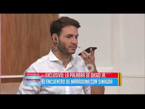 Se reencontraron Maradona y Sinagra después de 30 años: la palabra y emoción de Diego Jr.