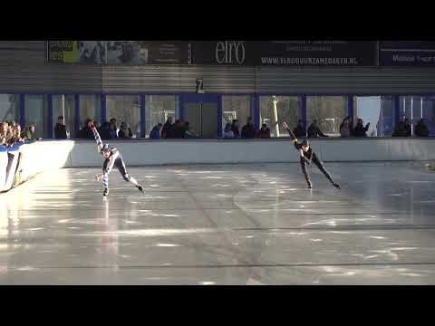 NK Supersprint 300m(2) HC - Tolle Steijn - Milan Rietveld