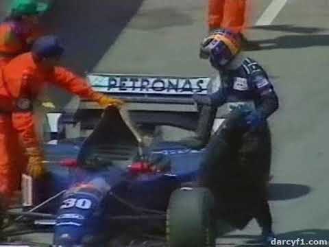 1995 Formula 1 @ Monaco - Frentzen Stops On Way To Grid