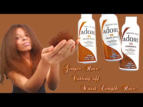 Adore Cajun Spice & Cinnamon Hair Dye on Natural Hair...