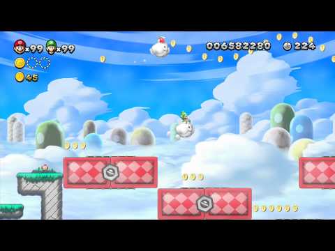 New Super Mario Bros U - 100% Walkthrough Co-op - Parte 22 di 22