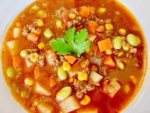 BEEF VEGETABLE SOUP | Easy Main Dish | ONE POT MEAL...