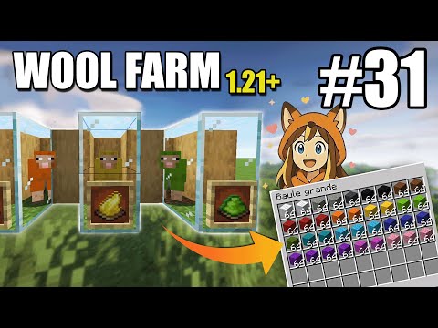 FARM AUTOMATICA DI LANA COLORATA 1.21+ |MINECRAFT ITA E31|