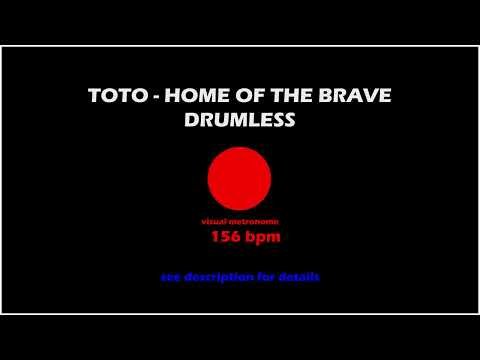 Toto   Home Of The Brave   Drumless   Visual Metronome