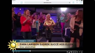 Här gör Zara Larsson succé i amerikansk TV-show - Nyhetsmorgon (TV4)