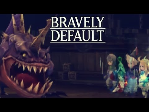 Let's Play Bravely Default Part 54 Behemoth boss battle- Gameplay Walkthrough