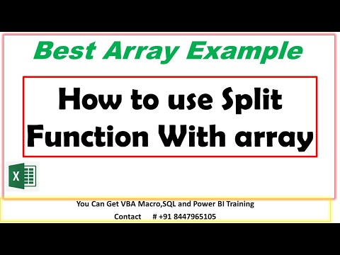 Array Function In Vba With Split Function How To Use Vba Array Array Examples