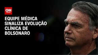 Vídeo: Bolsonaro segue com boa evolução e sem previsão de alta, diz boletim médico |AGORA CNN