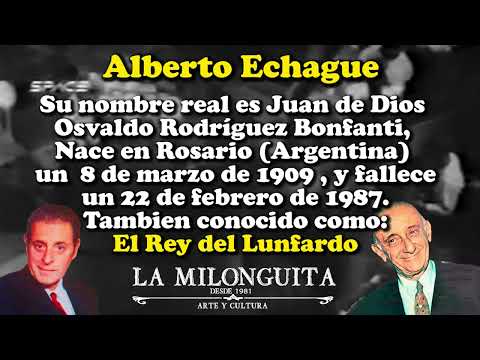 El Raje (Milonga 1948) Alberto Echague con la Orquesta de Juan Darienzo