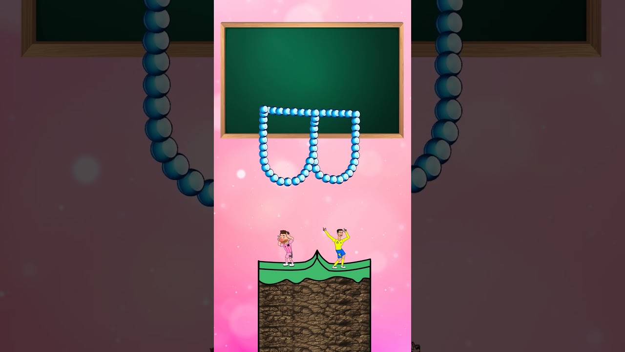 Who will fall? Ronaldo or Messi - Draw To Smash Smiling Critters