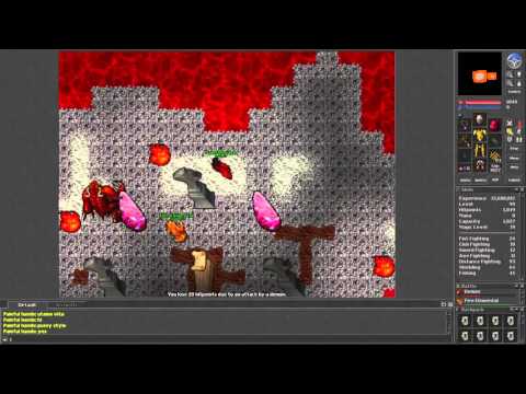 Tibia [7.3] Paladin solo Demon for level 100