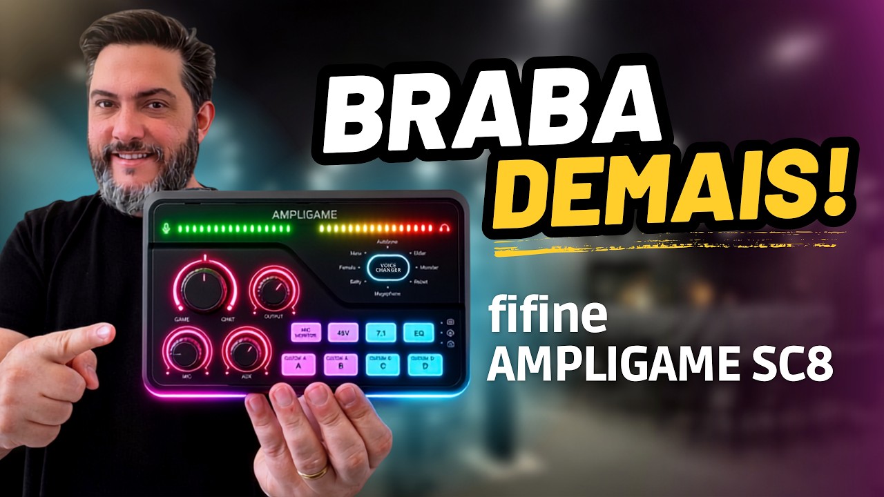 Miniatura da avaliação em vídeo de Interface de áudio USB FIFINE SC1