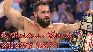 WRESTLING CHRISTMAS MIRACLE| RUSEV WINS US TITLE
