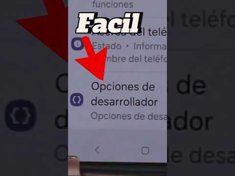¿Cómo activar el modo desarrollador en un Samsung GALAXY S25 S26? #shorts