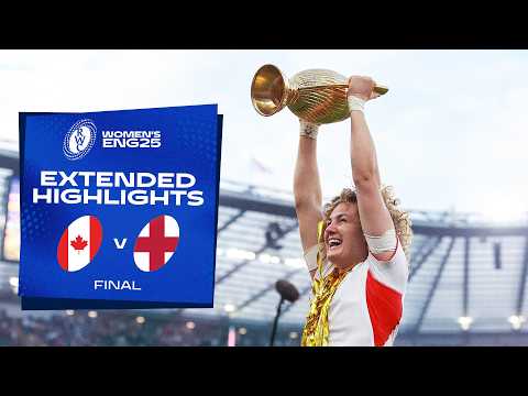 Red Roses crowned CHAMPIONS 🏆 | Canada v England | Rugby World Cup 2025 | Extended Highlights