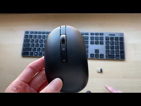 Dell Compact Multi-Device Belaidė klaviatūra - KB740 - US International (QWERTY) video