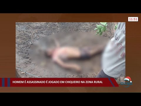 Na zona rural, homem é assassinado e jogado em chiqueiro 29 12 2021