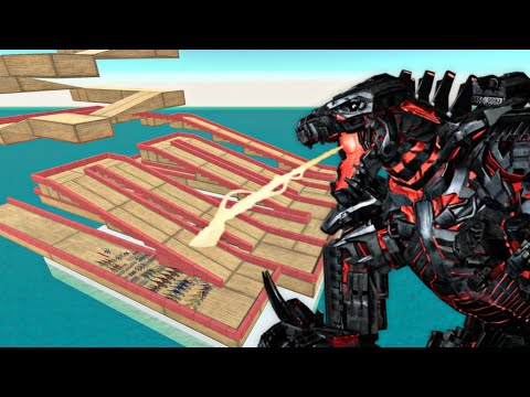 Run For Life | ALL DINOSAUR ESCAPE FROM MECHA GODZILLA - Animal Revolt Battle Simulator