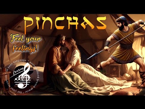 𝐏𝐢𝐧𝐜𝐡𝐚𝐬 🗡️ Pinchas kills Zimri & Cozbi (Biblical story) - angry 𝒉𝒊𝒑-𝒉𝒐𝒑 song & questions @JewSong