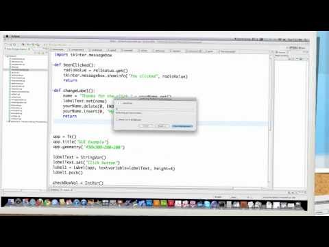 Python 2 7 Tutorial Pt 15 Tkinter GUI