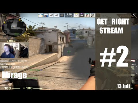 [CSGO] Get_Right Stream #2 - FaceIt - Mirage - Friberg, S1mple, ...
