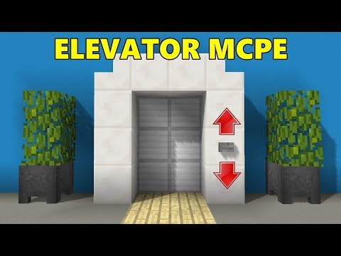 MCPE : HOW TO MAKE AN ELEVATOR OR LIFT IN MINECRAFT PE |  MINECRAFT TUTORIALS REDTONE