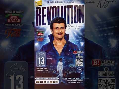 Sonu Nigam LIVE in New York ?? Revolution Tour 2026 | Don't Miss It!