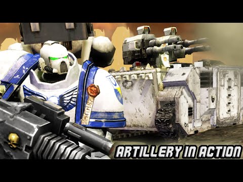 SPACE MARINES ARTILLERY vs Orks! - Warhammer 40k: Dawn of War 2: Retribution | Astartes Mod