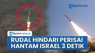Video Detik-detik Rudal Iran Melesat Cepat Hindari Iron Dome Hantam Pusat Nuklir Israel, Warga Panik