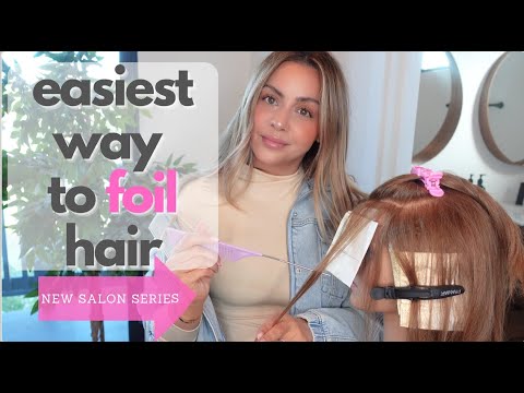 Easiest Way to FOIL for Perfect Blonde Highlights and...