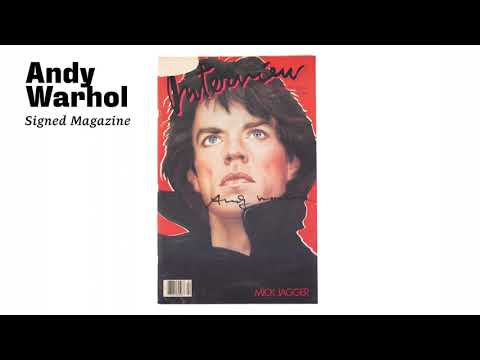 Andy Warhol Signed Interview Magazine