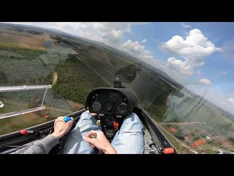 LS4 Aussenlandung im Harz in hohem Gras (oder wie man es nicht macht)