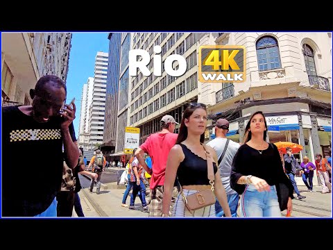 【4K】WALK 🇧🇷 Centro do Rio de Janeiro BRAZIL 2023 Travel