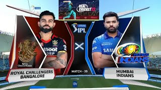 Rcb vs mi 2021 match highlights | Highlights in hindi | Real cricket 20 | Rc krk gamer |