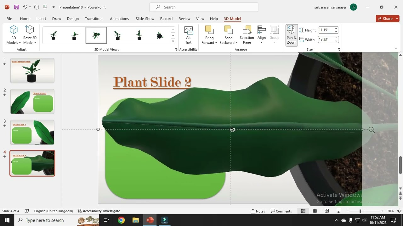 Morph Transition Plant Theme Template | Best Professional PowerPoint Slides 8