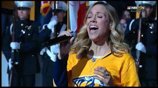 Sheryl Crow Perform the National Anthem (2018 Playoffs Nashville Predators vs Winnipeg Jets)