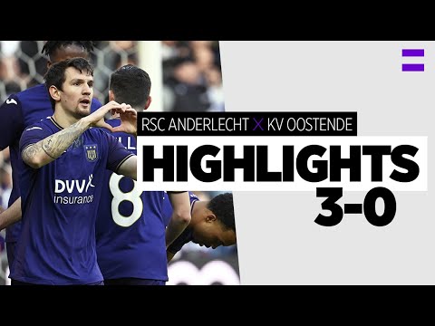 HIGHLIGHTS: RSC Anderlecht - KV Oostende | 2021-2022 | Three goals, three points.