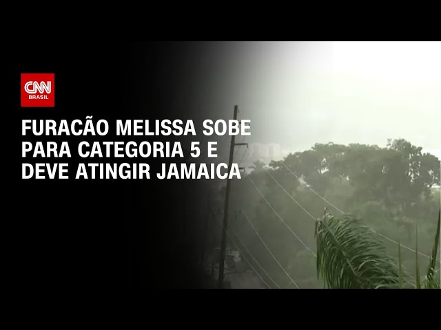 Furacão Melissa se aproxima da Jamaica após se tornar fenômeno raro | CNN NOVO DIA