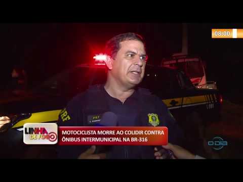 LINHA DE FOGO 11 10  Motociclista morre ao colidir contra oÌ‚nibus na BR 343
