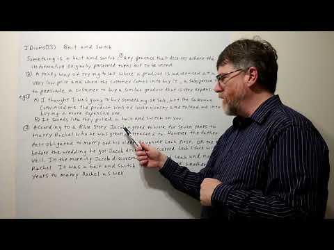 Tutor Nick P Idioms (33) Bait and Switch