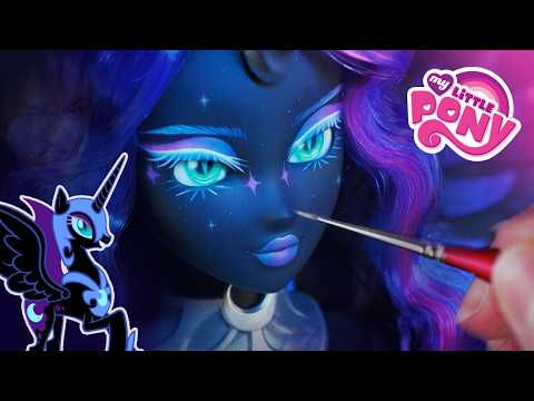 We made Nightmare Moon! Or Princess Luna? MY LITTLE PONY REDESIGN Halloween Collab 2025 🌙