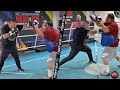 ANDY RUIZ JR THROWING SCARY FAST LEFT HOOKS IN RETURN TO TRAINING! PUSHING IT TO THE LIMIT!