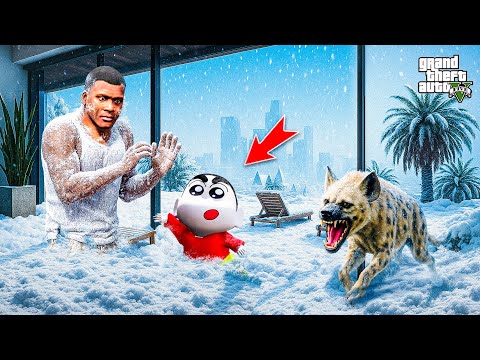 GTA 5: Shinchan and Franklin Get Stucks In Biggest Snow Storm in Gta 5