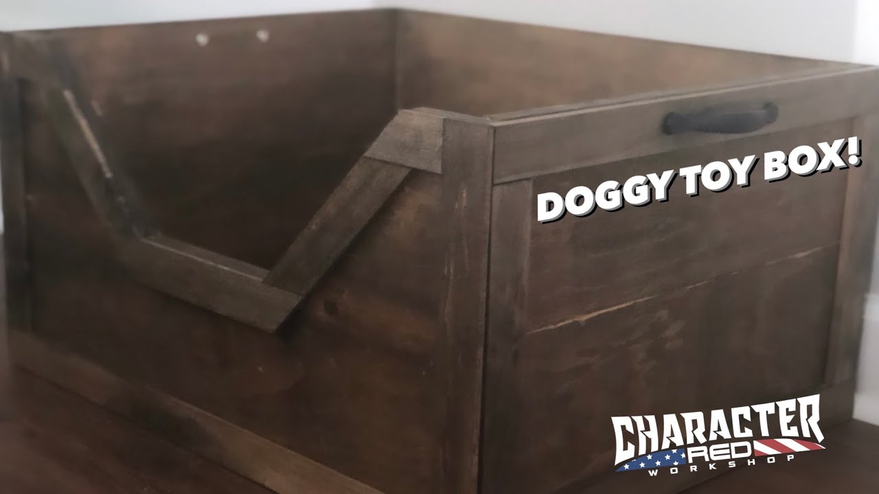 Dog Toy Box DIY | How-to build a rustic dog toy box