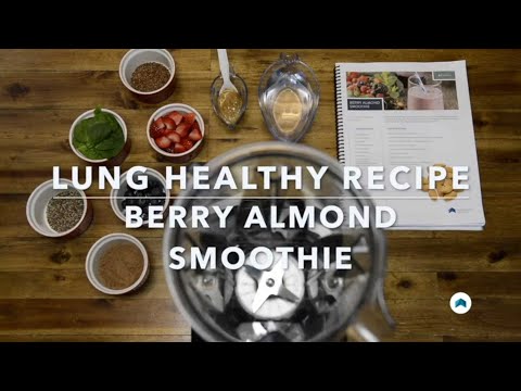 Healthy fruit smoothie - an anti-Inflammatory recipe for those with chronic lung disorders.