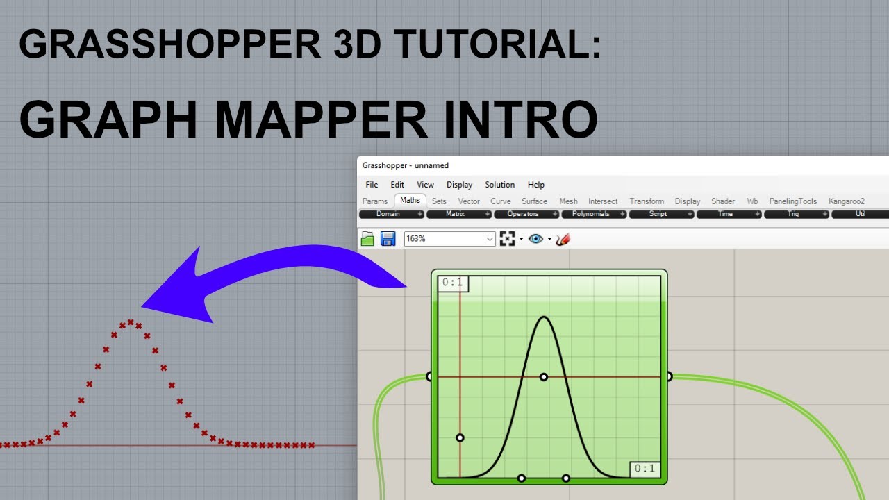 Grasshopper 3D Tutorial: Graph Mapper Introduction
